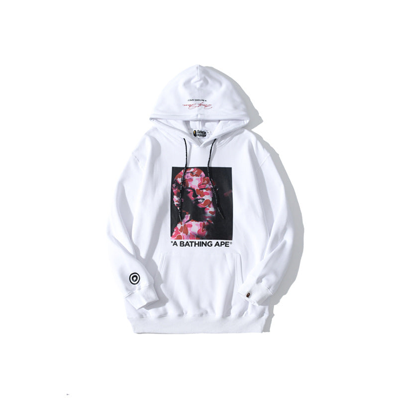 Shark Print Hoodie Cross-Border Foreign Trade E-Commerce Supply Fashion Brand Marilyn Monroe Pink Camouflage