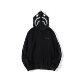 Shark Print Hoodie Shark Sweater Reflective Color Ape Head Coat Hooded Hoodie