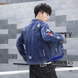 Men Denim Jacket Men's Spring and Autumn Fashion Casual