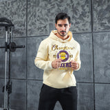 Men Graphic Hoodie Lakers Basketball Commemorative Long Sleeve Hooded Sweatshirt Fans Sportswear