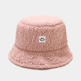 Smiley Face Cap Autumn and Winter Hat Winter Bucket Hat