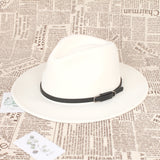 Fedora Golf Hats Wool Cap Women Autumn and Winter Warm Vintage Top Hat Women
