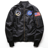 Varsity Bomber Jacket Autumn and Winter Men's Sports Stand Collar Jacket Air Force No. 1 Ma01 Pilot Baseball Uniform