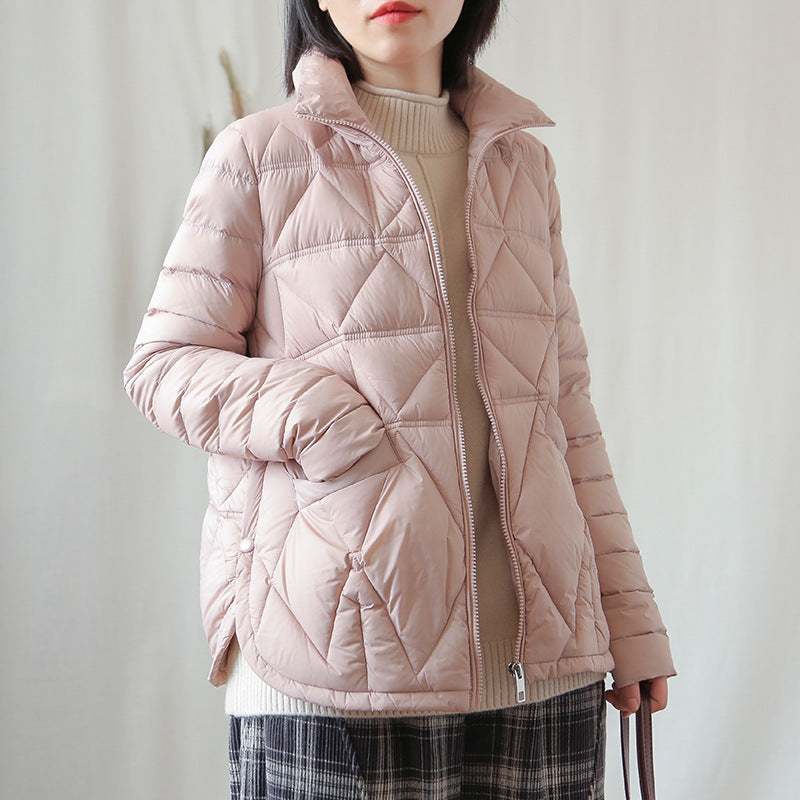 Women Winter Coats Puffer Jacket Down Coat Down Jacket Female Short Stand Collar White Duck Down Coat Female