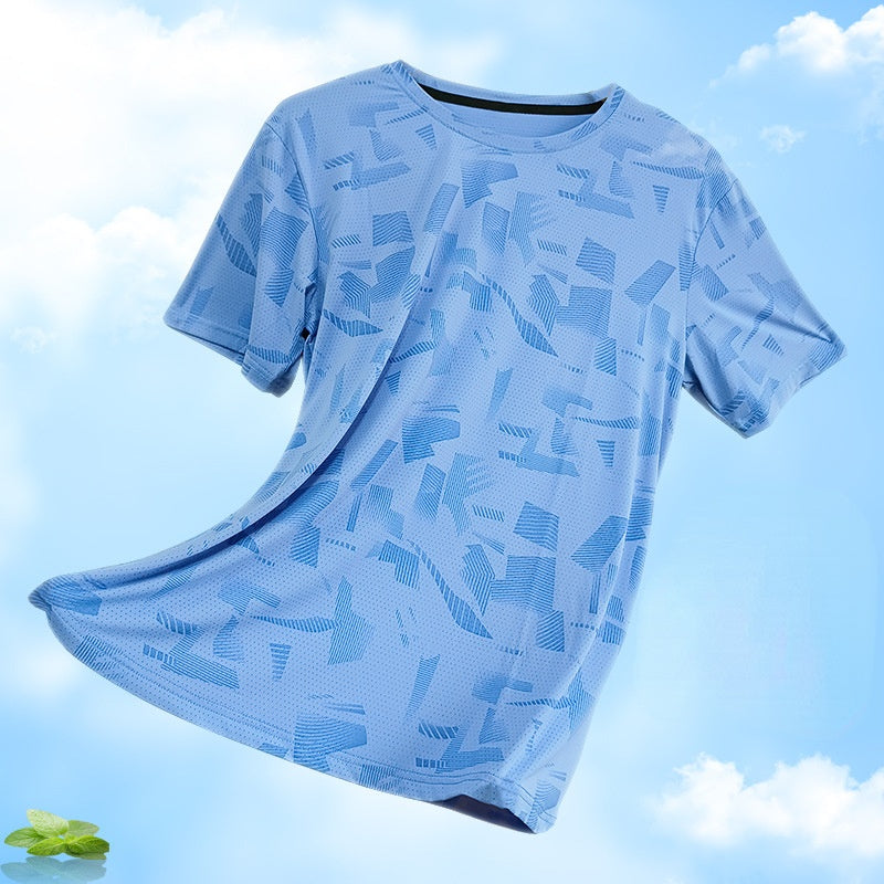 Sweat Wicking Shirt Sports T-shirt Men's Short-Sleeved Summer Basketball