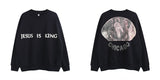 Jesus Is King T Shirt Casual Loose round Neck Sweatshirt