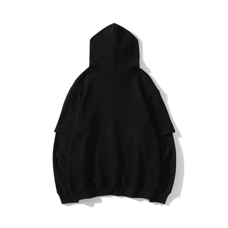 Shark Print Hoodie Male And Female Couples Wear Pullover Long Sleeve Sweater