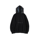 Shark Print Hoodie Shark Sweater Reflective Color Ape Head Coat Hooded Hoodie