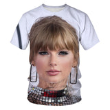 Taylor Swift Merch Men's T-shirt 3D Digital Printing Short Sleeve
