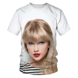 Taylor Swift Merch Men's T-shirt 3D Digital Printing Short Sleeve