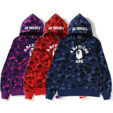 Shark Print Hoodie Male And Female Couples Wear Plus Size Loose Camouflage Pullover Hoodie Sweater