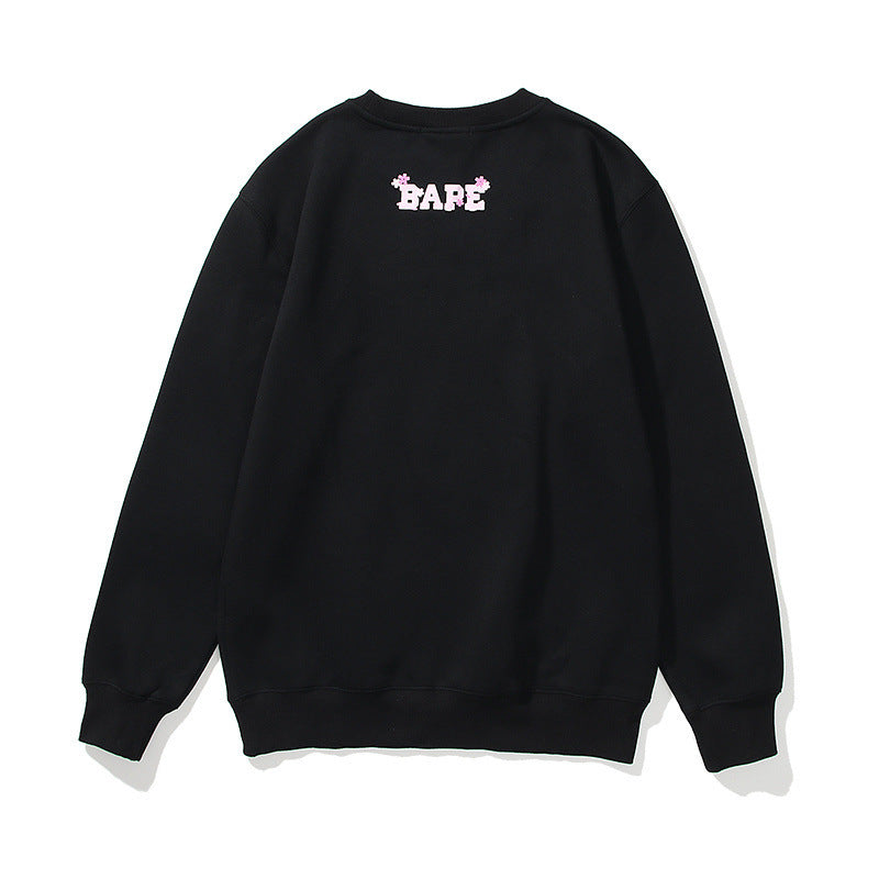Shark Print Sweatshirts Autumn And Winter Fashion Brand Pink Camouflage Logo Sweater
