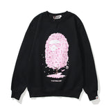 Shark Print Sweatshirts Autumn And Winter Fashion Brand Pink Camouflage Logo Sweater
