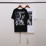 Caravaggio T Shirt Collar Short Sleeve Men and Women Couple T-shirt