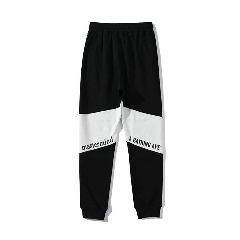 Shark Print Pant Summer Menswear Trend Multicolor Printing Casual Sports Trousers