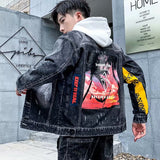 Men Denim Jacket Autumn Denim Coat Jacket Men's Casual