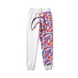 Shark Print Pant Shark Head Two Colors Camouflage Casual Trousers Men And Women Couple Print Sweatpants