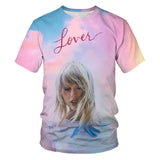 Taylor Swift Merch Men's T-shirt 3D Digital Printing Short Sleeve