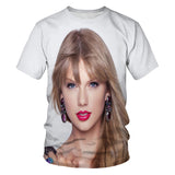 Taylor Swift Merch Men's T-shirt 3D Digital Printing Short Sleeve