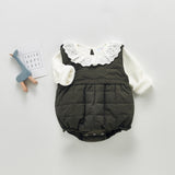 Winter Rompers Winter Baby Jumpsuit Thickened Warm Onesie Waterproof Vest Top Romper