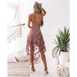 Bohemian Coachella Outfits Sexy V-neck Brace Sleeveless Slim Dress