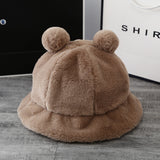 Leopard Fur Hat Fall/Winter Warm Fisherman Hat