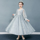 Princess Charlotte Flower Girl Dress Children's Birthday Host Costume for Piano Performance Princess Dress