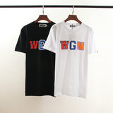 Wgm Shirt Printed round Neck Short Sleeve T-shirt