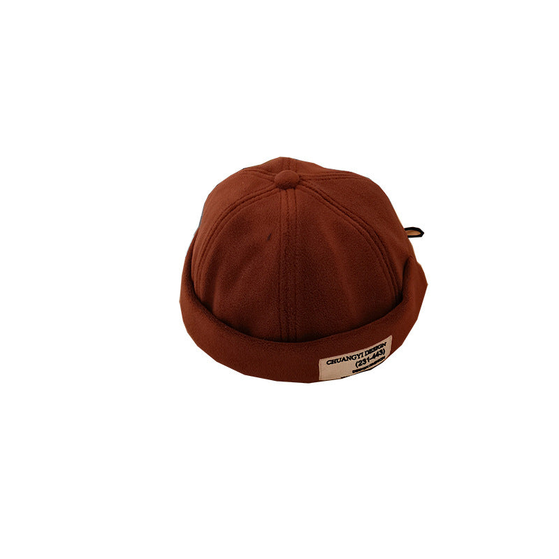 Beanies Japanese Autumn and Winter Fashion Street Couple Student Brimless Hip Hop Skullcap Male