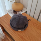 Beanies Japanese Autumn and Winter Fashion Street Couple Student Brimless Hip Hop Skullcap Male