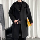 Blade Runner Jacket Winter Casual Solid Color Loose Trench Coat