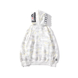 Shark Print Hoodie Men'S And Women'S Luminous Spot Camouflage Sweater