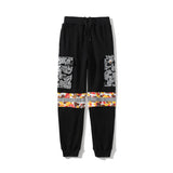 Shark Print Pant Shark Ape Head Camouflage Reflective Pocket Trousers Loose Casual