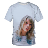 Taylor Swift Merch Men's T-shirt 3D Digital Printing Short Sleeve