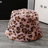 Leopard Fur Hat Autumn and Winter Fisherman Hat