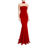 Formal Dresses & Gowns Long Dress Wholesale Fashion Fishtail Halter Evening Dress
