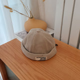 Beanies Japanese Autumn and Winter Fashion Street Couple Student Brimless Hip Hop Skullcap Male