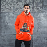 Men Graphic Hoodie Fashion Casual Men Velvet Padded Hooded Sweatshirt
