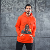Men Graphic Hoodie Fashion Casual Men Velvet Padded Hooded Sweatshirt