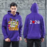 Men Graphic Hoodie Autumn and Winter Long Sleeve Men's Printed Cotton Hooded Men's Sweater Casual Men's Clothing