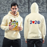 Men Graphic Hoodie Autumn and Winter Long Sleeve Men's Printed Cotton Hooded Men's Sweater Casual Men's Clothing