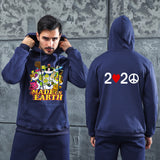 Men Graphic Hoodie Autumn and Winter Long Sleeve Men's Printed Cotton Hooded Men's Sweater Casual Men's Clothing
