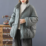 Women Winter Coats Puffer Jacket down Coat Loose Artistic down Jacket Women's Winter Clothes White Duck down Coat