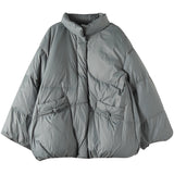 Women Winter Coats Puffer Jacket down Coat Loose Artistic down Jacket Women's Winter Clothes White Duck down Coat