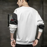 Men Sweatshirts Long-Sleeved T-shirt Men's Spring and Autumn Loose round Neck