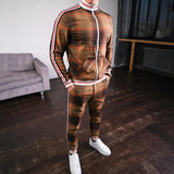 Men Tracksuit Autumn Fashion Slim Men 'S Suit