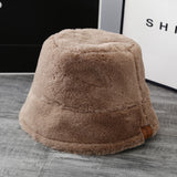 Leopard Fur Hat Autumn and Winter Fisherman Hat