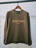 T Shirt Balmain Fall/Winter Pure Cotton Long-Sleeved Sweatshirt