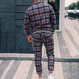 Men Tracksuit Spring and Autumn Fashion Gray, Long Sleeve Coat Casual Casual Men's Clothing