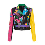 Punk Rock Jacket Pu Jacket Motorcycle Clothing